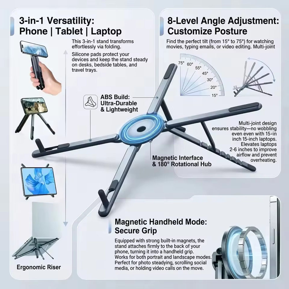 Tablet Phone Accessories - Przenośny magnetyczny uchwyt na telefon i