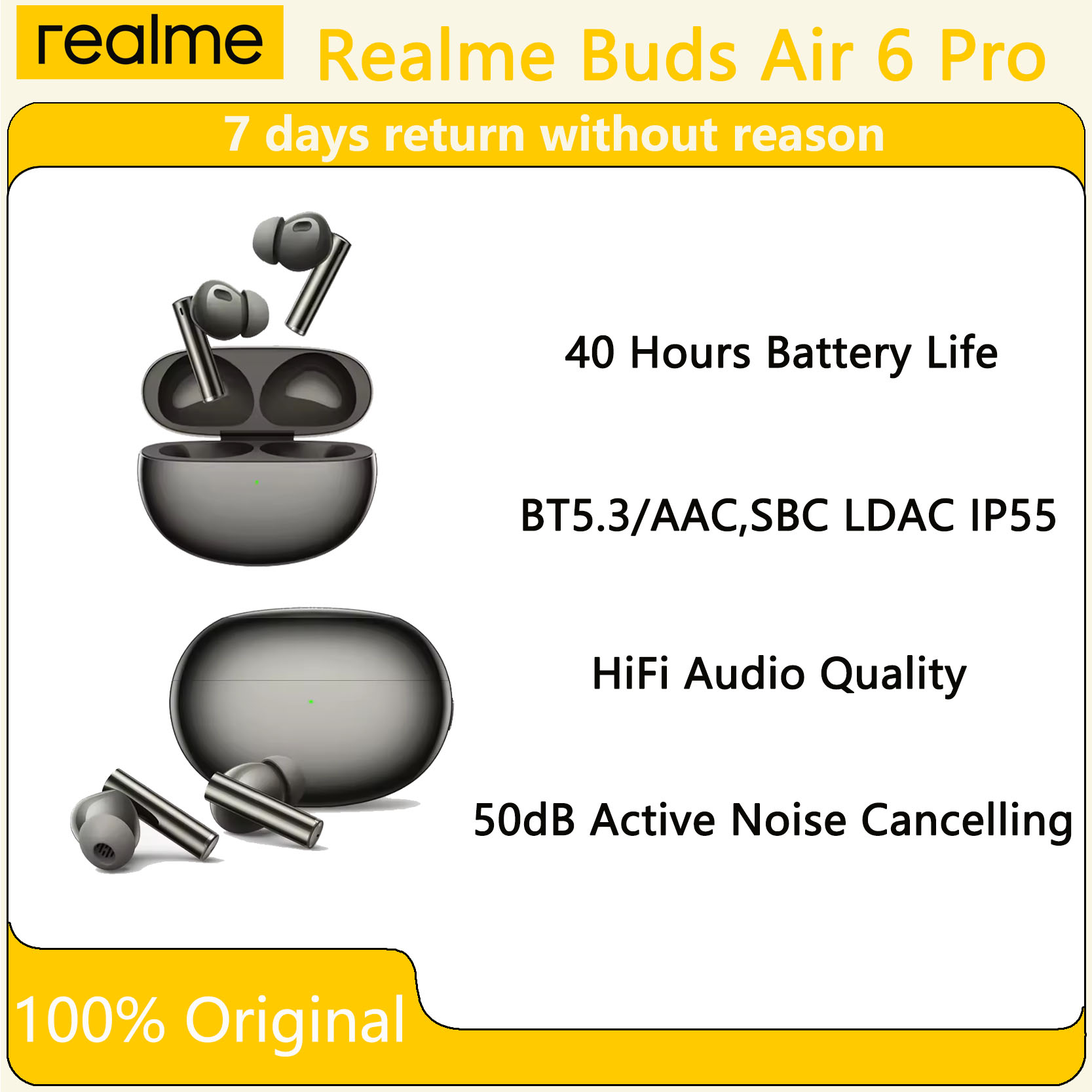 Realme Tablet Accessories - Oryginalne słuchawki Oppo Realme Buds Air