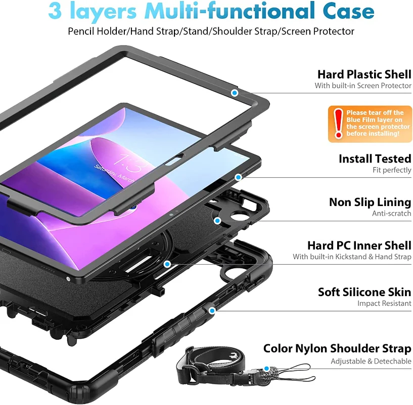 Etui z podpórką i paskiem na r – Lenovo Tablet M11 Accessories recenzja i cena