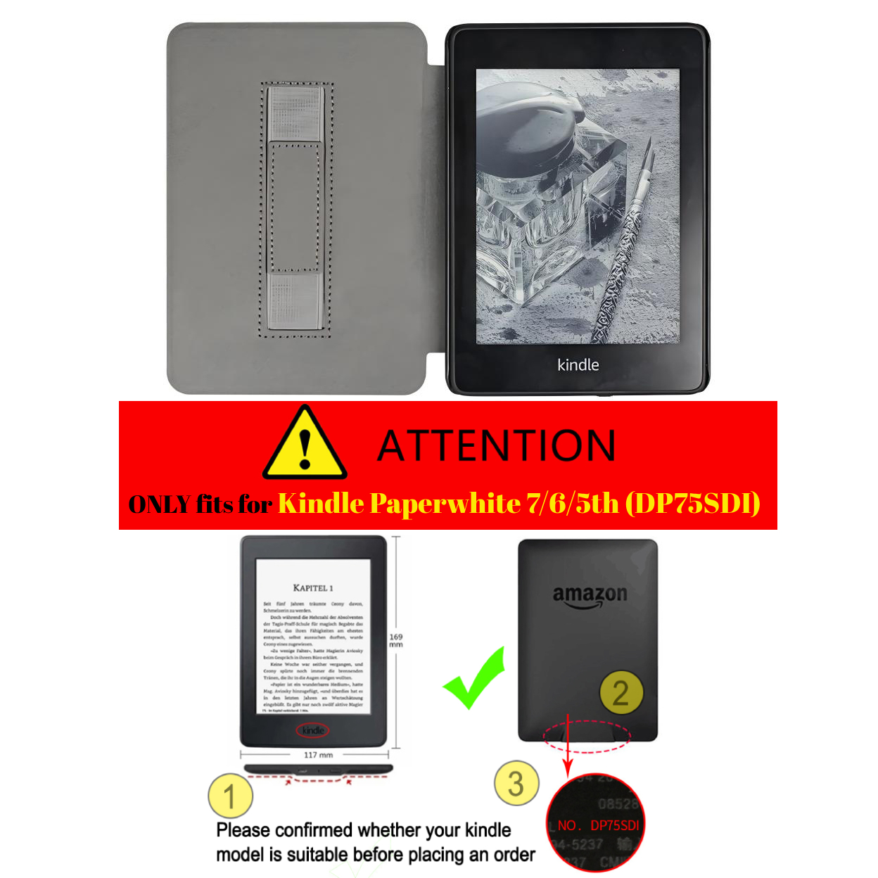 Dla Kindle Paperwhite 7. 6. 5. – Kindle Tablet Accessories recenzja i cena